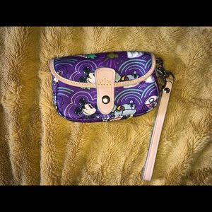 Purple Dooney & Bourke Walt Disney wristlet purse